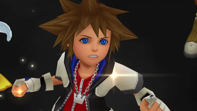 『Kingdom Hearts』の最大の売りとなる流れるような戦闘アクション