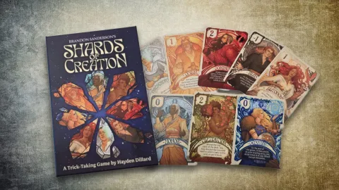 『Shards of Creation』がBrotherwise Gamesから登場！人気ファンタジー小説「コズメア」シリーズをテーマにした奥深いトリックテイキングカードゲームで、美麗なアートワークとセットコレクション要素が融合した新たな体験を提供！