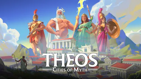 DotemuとTriskellが贈る新作都市建設シム『Theos: Cities of Myth』が2026年にPCで登場！神々のアバターを選択し理想の都市を築き上げよう