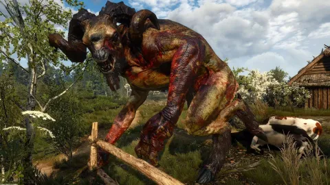 『ウィッチャー3 ワイルドハント』の「牛狩り」に現れるチョルト、その裏には開発チームの遊び心が！ エクスプロイト修正ではなく「楽しさをエスカレート」させた経緯が明らかに