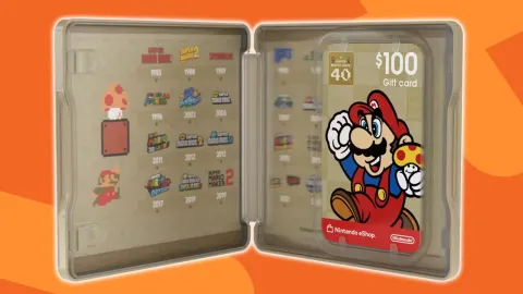 『スーパーマリオブラザーズ』40周年記念デザインの特製ケースが付属！Nintendo Switch eショップギフトカード（100ドル）が米国公式ストアで登場