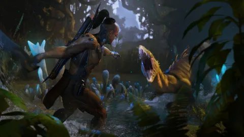 夏のゲームイベントで『Turok: Origins』のプレビューが公開！恐竜とエイリアンをぶっ飛ばすシンプルで痛快な協力シューターが待望の登場