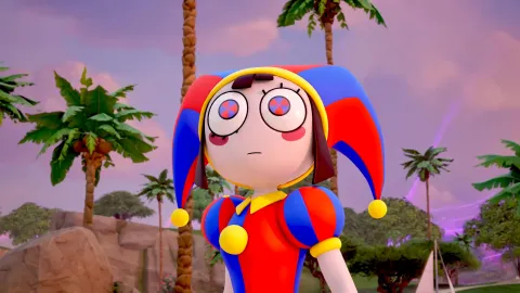 YouTubeで4億再生超えの人気アニメ『The Amazing Digital Circus』からポムニとジャックスが『フォートナイト』のスキンとして登場！ゾーブルはツルハシとして参戦し、独特の世界観がゲーム内で融合！