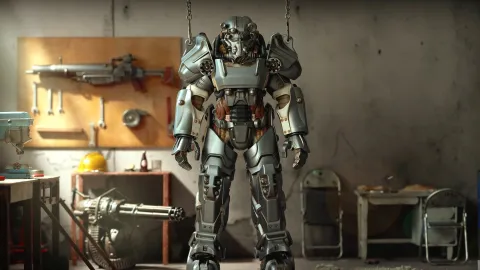 『Fallout』の象徴「T-60パワーアーマー」が細部まで再現されたプラモデルとして2027年夏に登場！現在予約受付中