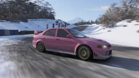 『Forza Horizon 6』の「Sekibe Time Attack」チャレンジに挑戦！2001 Mitsubishi Lancer Evolution VI GSR TM Editionで冬のタイムアタックを制覇せよ！