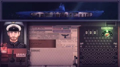 『Papers, Please』にインスパイアされた2Dピクセルアートの暗号解読スリラー、第二次世界大戦中の潜水艦を舞台にしたPC向け新作ゲーム『False Echo』が発表！