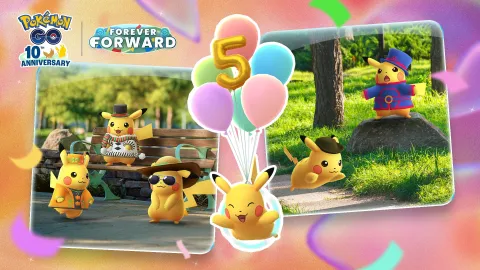 『Pokémon GO』で「スペシャルアニバーサリー ピカチュウセレブレーション」イベントが開催！過去のコスチュームピカチュウが多数復刻、Goパスやフィールドリサーチで特別なピカチュウをゲットしよう！