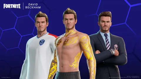 『フォートナイト』に元イングランド代表デビッド・ベッカム選手が参戦！ サッカースタイルとスーツ姿の2種類のスキンが7月17日より登場、倒すたびにタトゥーが光る新要素も搭載
