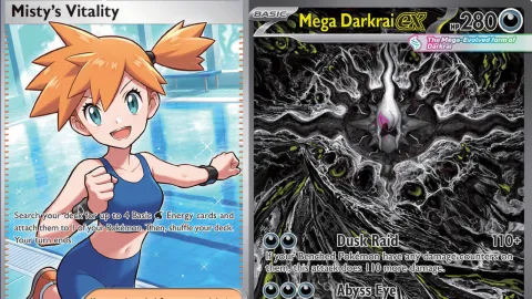 ポケモンカードゲーム新拡張パック「Pokémon TCG: Mega Evolution – Pitch Black」が発売！早くも高額カードが続々登場し、メガダークライexが1000ドル超えの衝撃価格に！