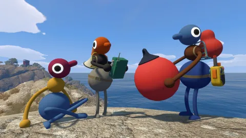 『Untitled Goose Game』開発の新作『Big Walk』がPlayStation Plus 2026年8月のフリープレイに登場！協力プレイが楽しい異色のアドベンチャーゲーム