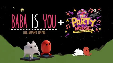 人気インディーゲーム『UFO 50』収録の『Party House』とパズルゲーム『Baba is You』が異色のボードゲーム化！9月15日よりKickstarterにてキャンペーン開始！