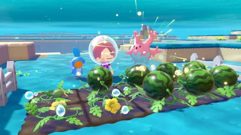 『Pokémon Pokopia』拡張パス第1弾「バブリーベイシン」と無料アップデートv2.0.0が配信！新たなポケモンや水中探索の快適化、便利な収納機能が追加されます