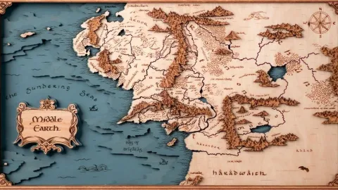 『ロード・オブ・ザ・リング』の世界観を部屋に！ZeWood社から公式ライセンスの3D木製地図が登場、緻密な造形とこだわり抜かれた製法でファン垂涎の逸品に