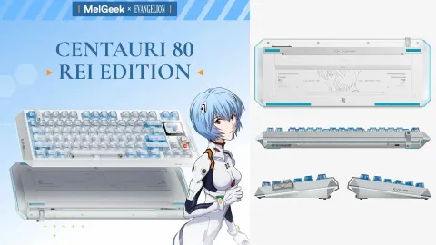 『エヴァンゲリオン』とMelGeekがコラボ！綾波レイをモチーフにした限定メカニカルキーボード「Centauri80 Rei Edition」が登場、細部までこだわり抜いたデザインと高性能が魅力