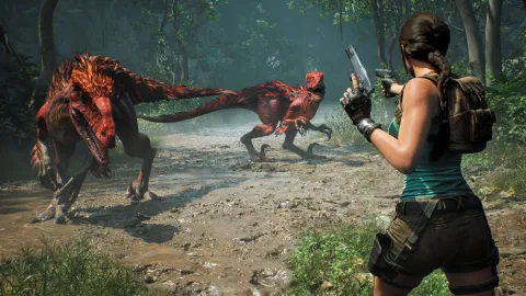 『Tomb Raider: Legacy of Atlantis』が新戦闘システム「フォーカス」を導入！ ララ・クロフトがPS1時代のアクロバティックアクションを現代に再臨させ、二丁拳銃縛りも可能な挑戦的なゲームプレイを実現