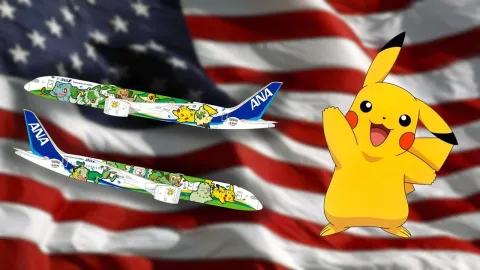 『ポケットモンスター』の「Green Pokémon Jet」が9月から北米路線に就航