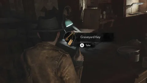 『The Sinking City 2』墓地の鍵で教会墓地の門を開け印刷所へ進む攻略