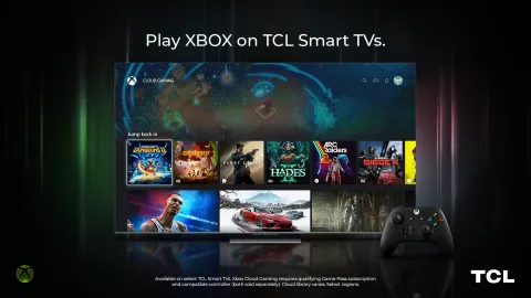 XboxアプリがTCLスマートテレビに対応へ 25か国以上でクラウドゲームを提供