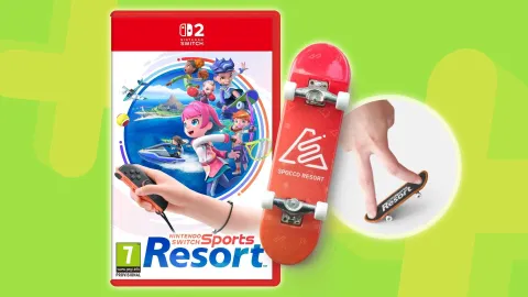 『Nintendo Switch Sports Resort』の予約特典に指スケートボード