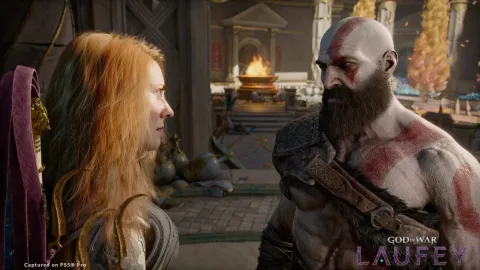 『God of War Laufey』の新画像にクレイトスが登場、ギリシャ風の神殿が描かれる