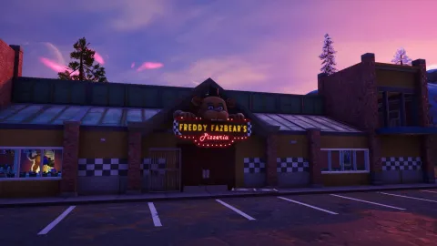 『フォートナイト』チャプター7シーズン4のFreddy Fazbear's PizzeriaはPac-Man Islandの南東に登場
