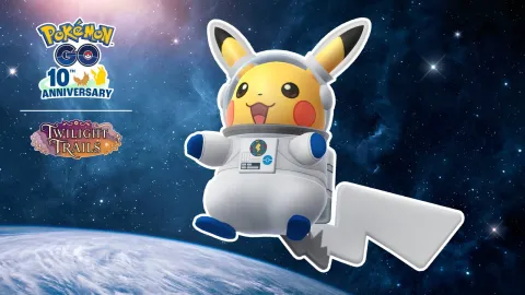 『ポケモンGO』宇宙服姿のピカチュウは星1レイドとタイムチャレンジで入手できます