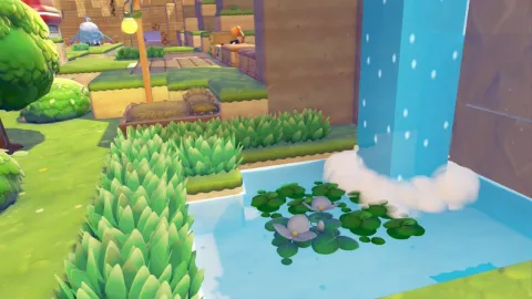 『Pokemon Pokopia』でカイリューを呼ぶ鍵となる「浮き草」の生成方法と移動に関する詳細が判明！リーフィージ能力の強化が必須！