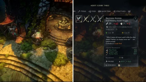 『No Rest for the Wicked』、武器や防具を自由に作れるクラフトシステムの詳細を公開！リサーチペーパーでレシピ解放、作業台で本格的なアイテム作成へ