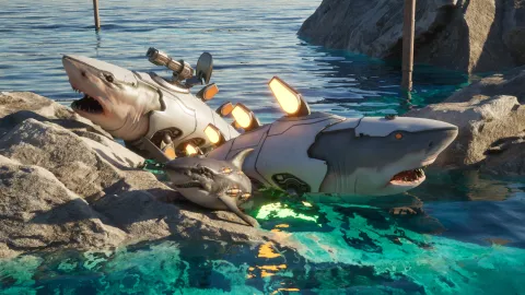 宇宙との接触が実現！新システム、新種のサメ、そして味方が登場する『The Last Caretaker』大型アップデート「Curiosity Wakes」が配信開始！