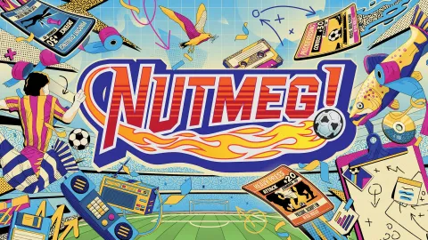 サッカーシールブックにインスパイアされたデッキ構築型サッカーマネジメントゲーム『Nutmeg』が登場！弱小チームを率いて20年のキャリアを築き上げよう