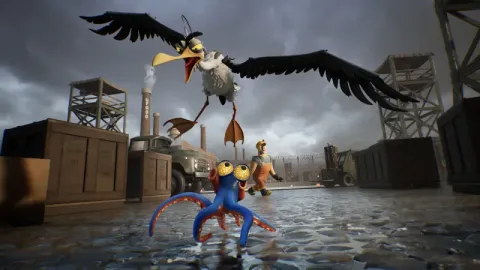 コナミ新作アドベンチャー『Darwin's Paradox』レビュー公開！カラフルでコミカルなタコが織りなすシネマティックな脱出劇の魅力と課題とは？