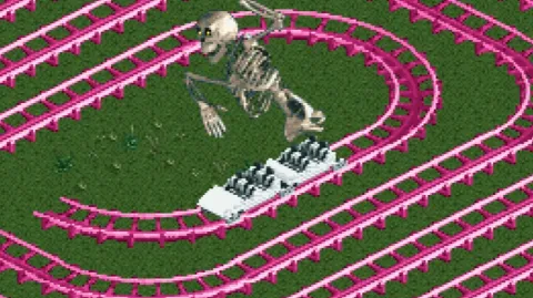 『RollerCoaster Tycoon 2』で天文学的乗車時間の超長大ジェットコースターが爆誕！ ゲストを操り続ける驚異のプレイスタイルが話題に