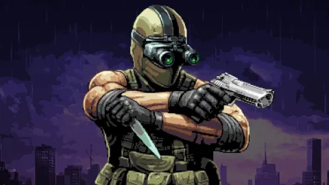 トップダウン視点×ピクセルアートのステルスアクション最新作『Intravenous 3』がPC向けに開発中！緊張感あふれる戦術的ガンプレイが楽しめる