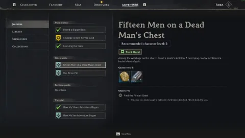 『Windrose』序盤の戦力増強に役立つサイドミッション「Dead Man's Chestにいる15人の男たち」の攻略ガイド！宝の場所、発掘、そしてアンデッドとの戦闘を乗り越えよう