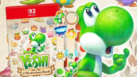 Nintendo Switch 2向け新作『Yoshi and the Mysterious Book』のイギリス限定予約特典が発表！かわいらしいトートバッグとマグネットブックマークが付属し、すでに予約済みでも自動追加されます