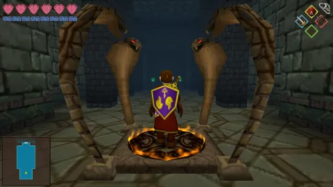 NINTENDO64時代の『ゼルダの伝説』を思わせる3Dダンジョンクリエイトゲーム『Temple Maker 64』が開発中！高難度ステージもすでに登場し期待が高まる！