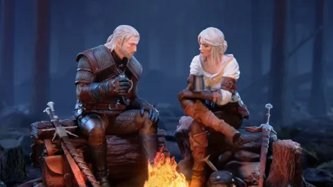 『ウィッチャー3』ゲラルトとシリの心温まる焚き火シーンを再現した新作プレミアムスタチューが発表！世界500体限定で予約受付中