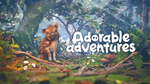心温まる動物アドベンチャーゲーム『Adorable Adventures』が本日よりXbox Series X|Sで配信開始！イノシシのボリスと一緒に広大な森を自由に探索し、好奇心を満たす旅に出よう