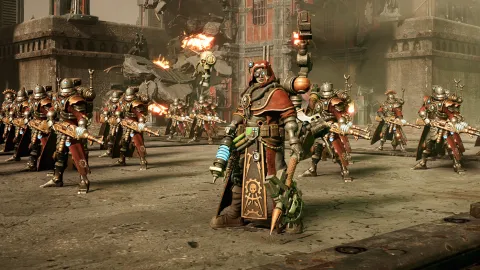 『Warhammer 40,000: Dawn of War IV』新勢力「アデプトゥス・メカニカス」のゲームプレイが公開！高度な技術と遠距離攻撃で戦場を支配する機械神の信徒たちに注目