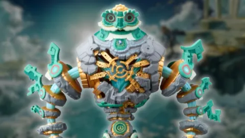 『ゼルダの伝説 ティアーズ オブ ザ キングダム』より、リンクが搭乗する巨大な相棒「ミネルのゴーレム」のamiiboが2026年9月17日に発売決定！可動する腕で好きなポーズで飾れるぞ！
